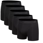 5 Sorte Bambus Underbukser
